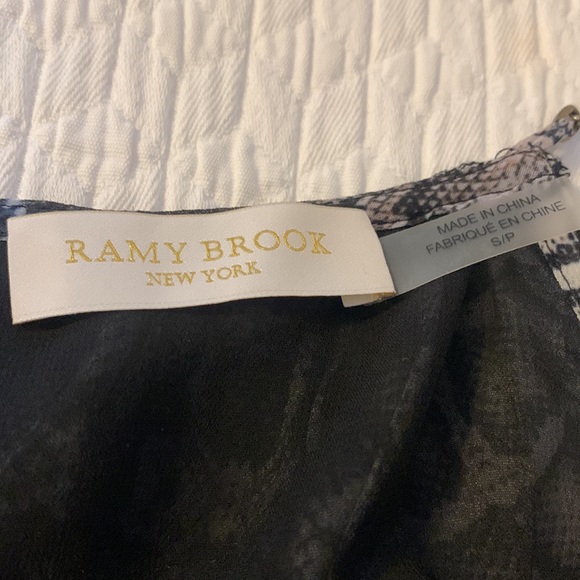 RAMY BROOK NY Eliora Python & Crocodile Chain Detail Tank S 18.5” p2p $295 NWOT - Picture 10 of 11